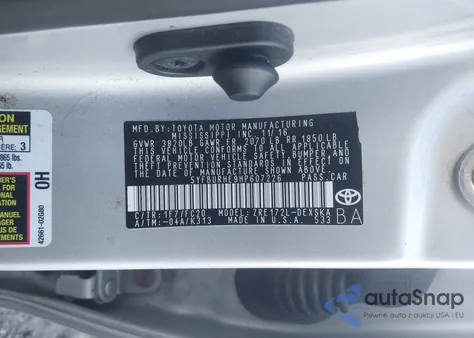 2017 Toyota Corolla Se Special Edition z USA, uszkodzony, nr VIN 5YFBURHE9HP607226